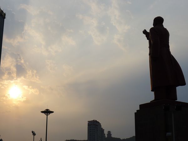 Dandong China Mao Statue